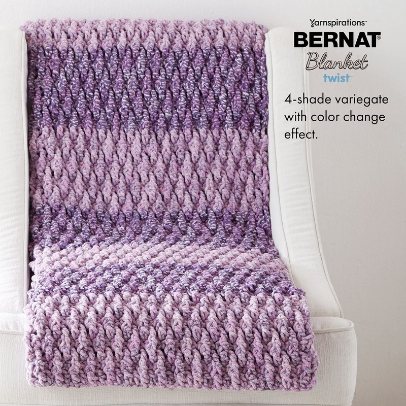 Bernat Blanket Twist Lilac Grove Yarn - 2 Pack of