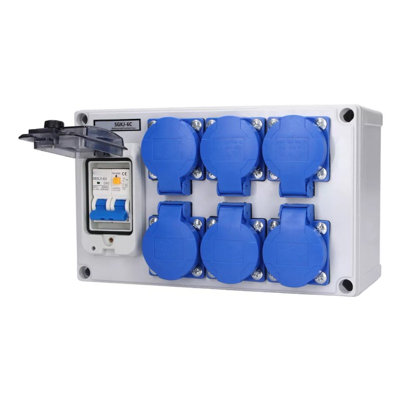 generic Caja De Enchufe Impermeable Para Exteriores, Toma De Pared,