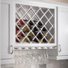 Hardware Resources 36" Wine Lattice Rack, Hard Maple