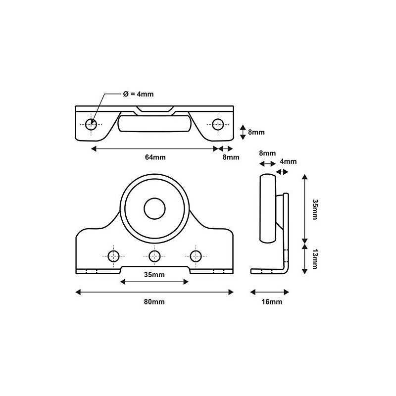 HKB ® HKB® 50197 Running Part for Overhead Sliding Door