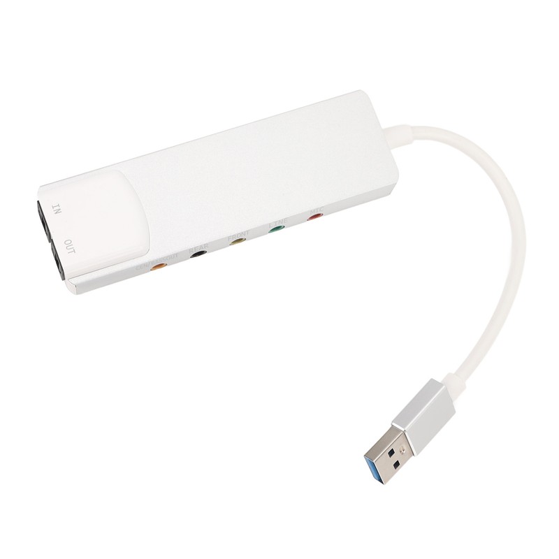 USB Sound Card Supports 5.1 7.1 Channels Rich Interfaces Plug
