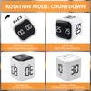 Cuteefun Cube Timer, Drehbarer Pomodoro Timer, 5/10/30/60 Minuten & Countdown
