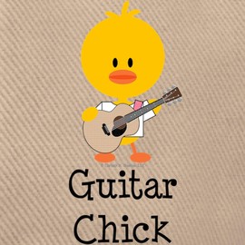 CafePress Guitar Chick Cap Unique Adjustable Baseball Hat Khaki