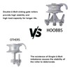 Sliding Gate Rollers Galvanized Steel Rolling Gate Hardware Kit for