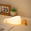 LED Night Light Cute Lying Duck Shape Soft Silicone Soft