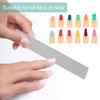 25 limas de uñas para uñas acrílicas, grano 80/120, limas