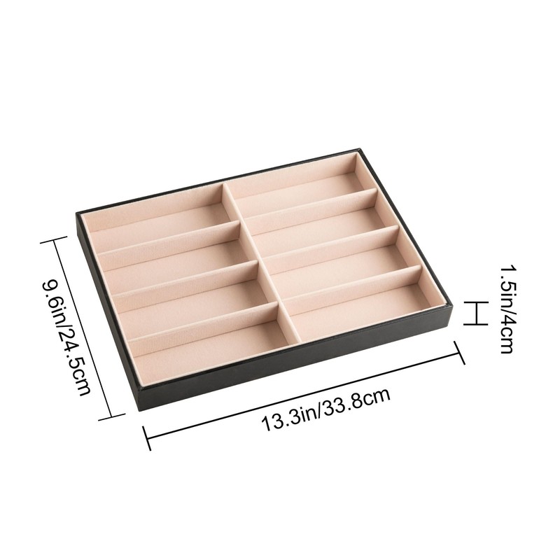 Frebeauty 8-Slot Sunglass Organizer Tray,Sunglass Holder for Drawer