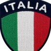Italian Shield Flag Embroidered Velcro Patch