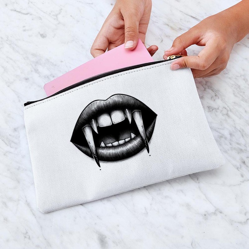 CafePress Vampire Bite Large Zipper Toiletry Pouch, 12.5" x 8.5"