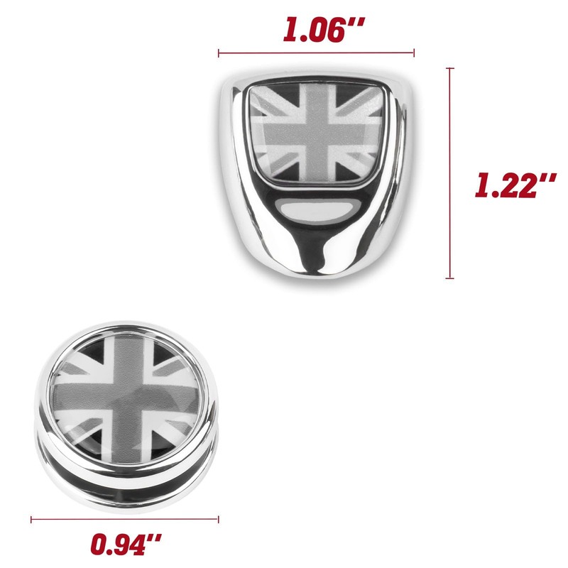 x xotic tech Black/Gray Union Jack Car Engine Push Start