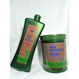 SALERM BIOKERA NATURA MOISTURISING SHAMPOO 1000 ML/36 oz + MASK 35.4oz. SET