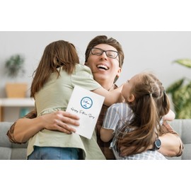 HEYINSHEN 48Pcs Funny Father's Day Gift Stickers Happy Father's Day Gift Labels Father Day Seal Label Sticker Gifts Wrapping Labels Round Self-Adhesive Tie Best Dad Thank You Gifts Sticker for DIY