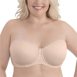 Vanity Fair Women's Beauty Back Smoothing Strapless Bra (34B - 44DD), Rose Beige, 36DD