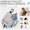 HIKEMAN RFID Blocking Minimalist Nylon Wallet, Lightweight Compact Zip Wallet