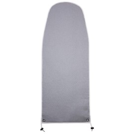 Over The Door Ironing Board Cover & Replacement Pad 42” x 14” - Italian Made for Homz Door Mounted Ironing Board with Grommets - 3 Layers - AlumiTek Coated Gray Color with Pull Bungee Cord Fit System