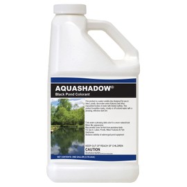 Aquashadow Black Pond Dye 1 Gallon UV-Blocking Colorant for Natural Mirror-Like, Easy-to-Use Liquid Treatment for Lakes, Ponds, etc. Fish Safe, Hides Submerged Equipment