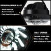 PKEDUO Demon Eye Motorcycle Headlight with Housing Bucket White/Amber DRL