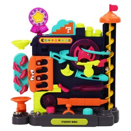 EULEUY Perlen-Labyrinth Abenteuer Gravity Maze-Spiel für Kinder, Vertikaler Hindernisparcours, Kugelbahn, Screwball Scramble, Augenkoordinations-Puzzlespiel, STEM-Lernspielzeug,Murmelbahn ab 6 Jahren