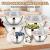 LIANYU Mixing Bowls with Visible Airtight Lids Set, 6Pcs Stainless