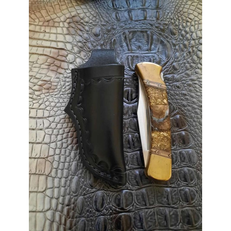 Custom Right Hand Leather Knife Sheath Fits Buck 110 Knife,