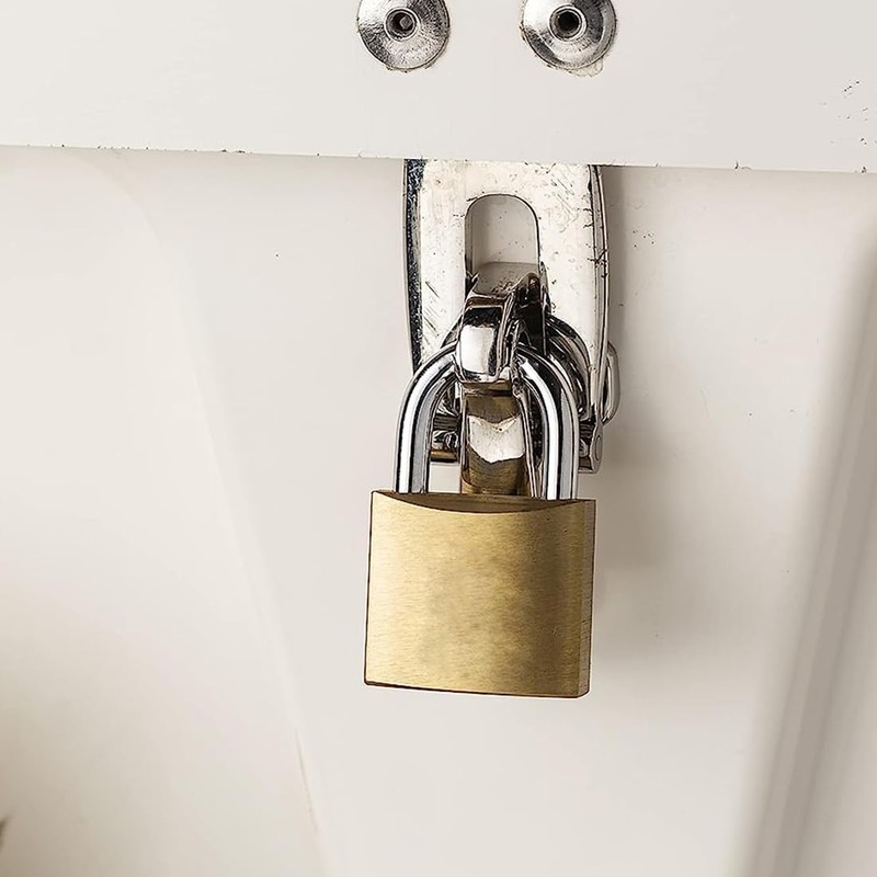PLABBDPL 2 x Small Padlocks with Keys, Suitcase Lock Mini