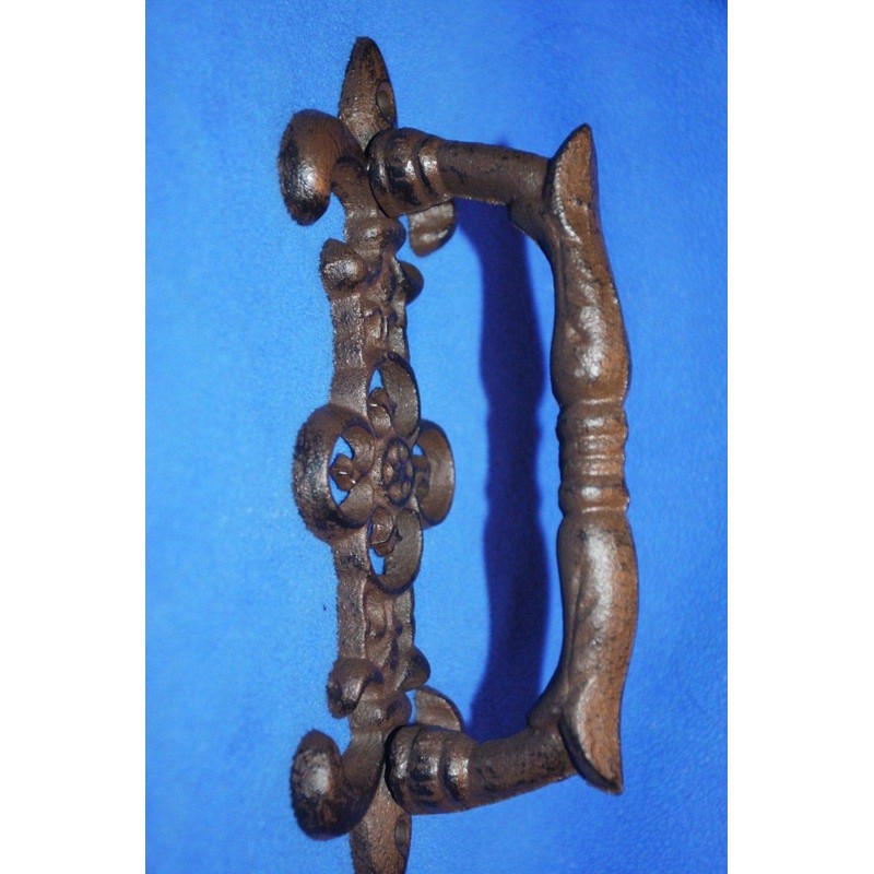 Southern Metal Large Fleur De Lis Door Handle Pull Heavy