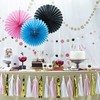 Ginger Ray Wall Fan Hanging Party Decorations in Blue, Pink
