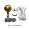Baoblaze Flagpole Hardware Replace Parts Set 37.7 ft Rope Aluminum