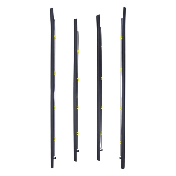 ApplianPar 4Pcs Front Left and Rear Right Outer Window Weatherstrip