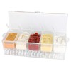 IVYHOME Ice Chilled 5 Compartment Condiment Server Caddy | Fruit
