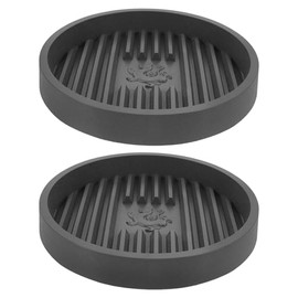 LABRIMP Base de Goteo para Destapador de Inodoro 2 Piezas, Soporte Antigoteo Color Gris Cemento, Almohadilla de Secado Resistente y Funcional para Bañ