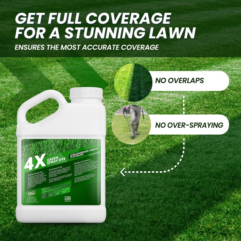 1 Gallon 4X Green Spray Dye - Makes 512 Gallons