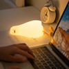 Lying Flat Duck Night Light 3 Levels Brightness Cute Warm