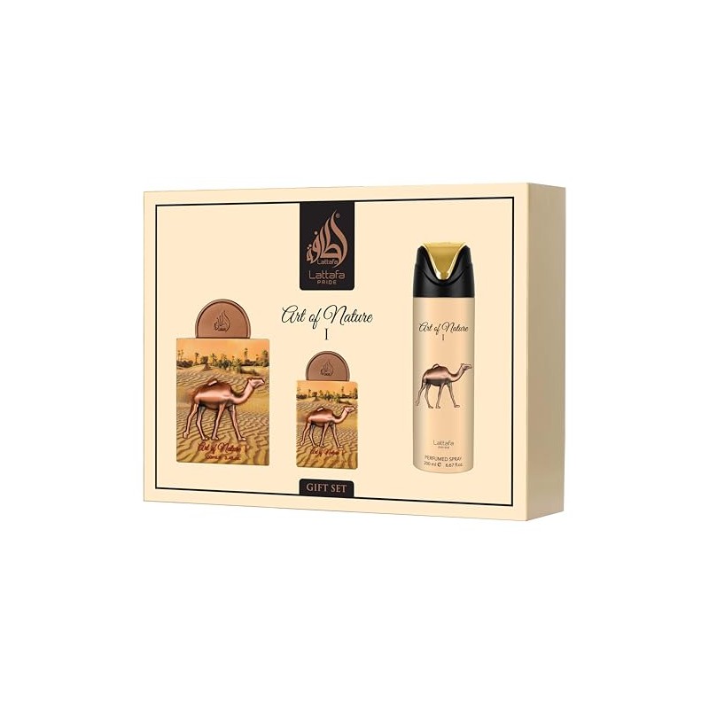 Lattafa Art of Nature I Unisex 3Pz Gift Set