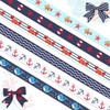 6 PCS Summer Ocean Themed Grosgrain Ribbons 3/8" Sea Animals
