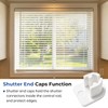 4 pcs Shutter End Caps, Tilt Bar End Fits for