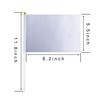 WXTWK 50 Pack Solid White Blank Flag Small Mini Plain