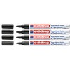 edding 751 Paint Marker M Tip (Pack of 4, Black)