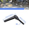 EMSea 4pcs M8x40mm Clamping Lever Handle Male Threaded Adjustable Hand