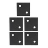 5Pcs Profile End Caps Double Slots Aluminum Alloy Cover Plate