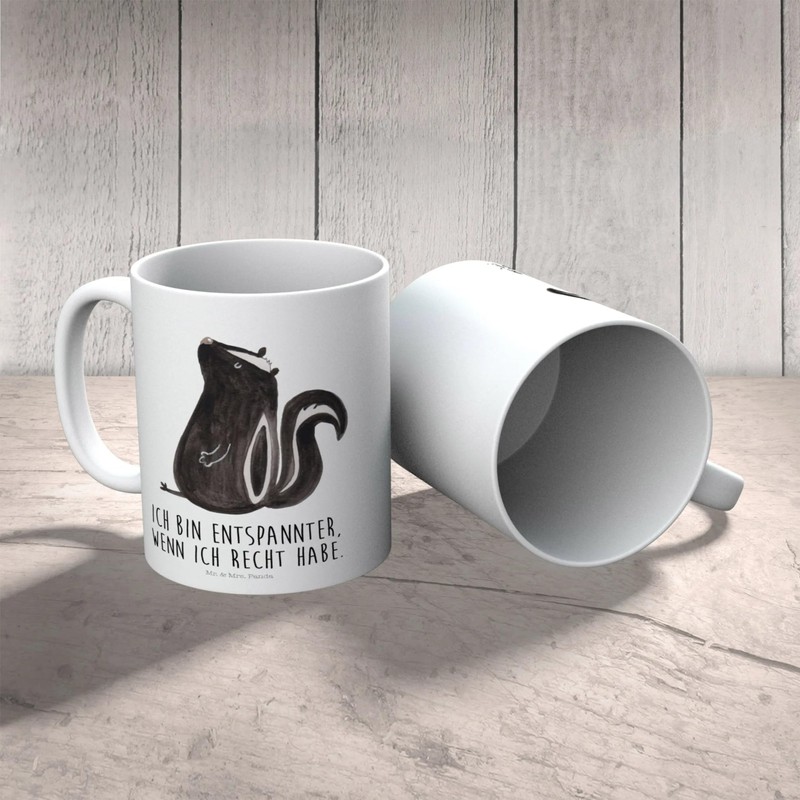 Mr. & Mrs. Panda Children's Cup Skunk Sitting - Gift,