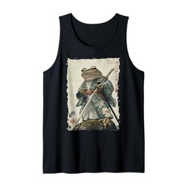 Frog Samurai Warrior Katana Ukiyoe Ronin Tank Top