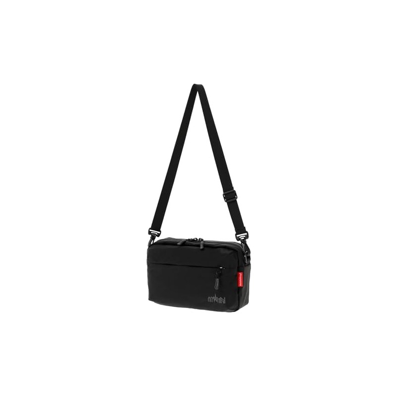 Manhattan Portage Genuine Cityhall Shoulder Bag, Nylon Tussah Quill, Black