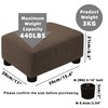 CAROLMADE Small Foot Stool Ottoman Footstool with Legs Under Desk