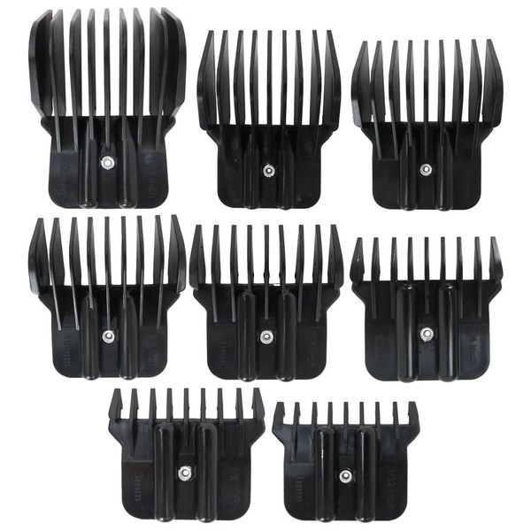 BUTITNOW 8-Pack Universal Clipper Guards - Fits for Wahl Detailer,