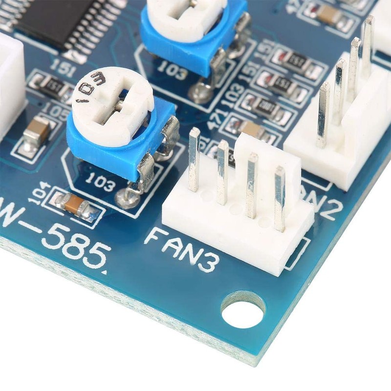 PC Fan Regulator, DC 12V Four Wire Thermostat PWM Fan