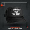 All Trucker Black Hats, Black, Medium-X-Large