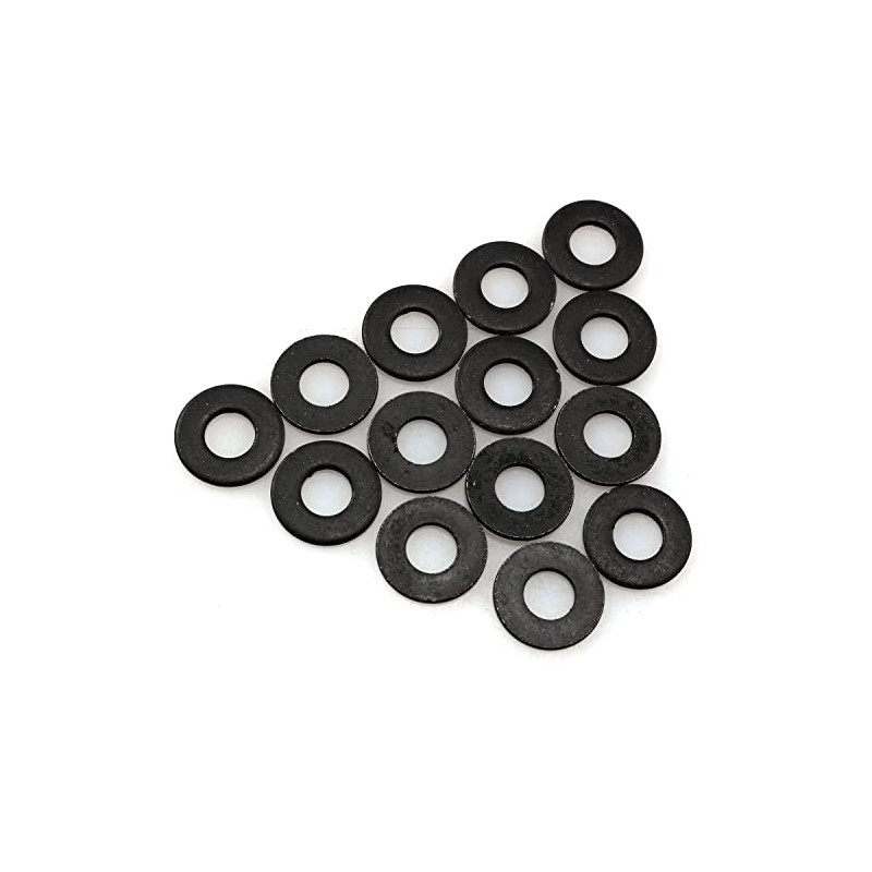 PZRT 40Pcs M4 Flat Washer Adjustment Hardware Fitting Accessories Metal