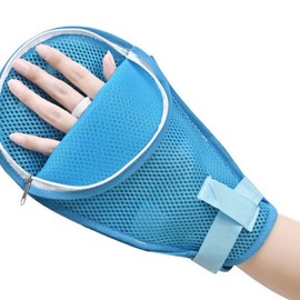 Anti-scratch dementia gloves, atopy, itching, self-harm, dementia patient restraint, 2-pack hand swaddling set, mesh prevent