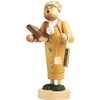 KWO Incense Smoking Figurine, Mrs. Teacher, 26 cm, Wood, Multicolour,